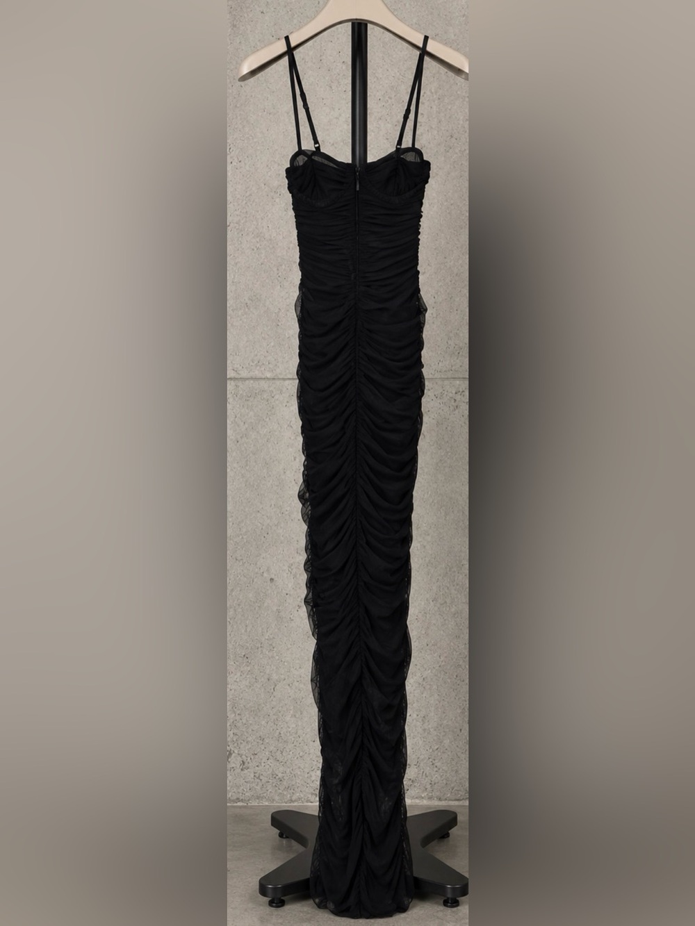 HOUSE OF CB 'Fornarina' Black GatheredStretchMeshMaxiDress/Size S-US 4-6 $239 - Picture 11 of 12